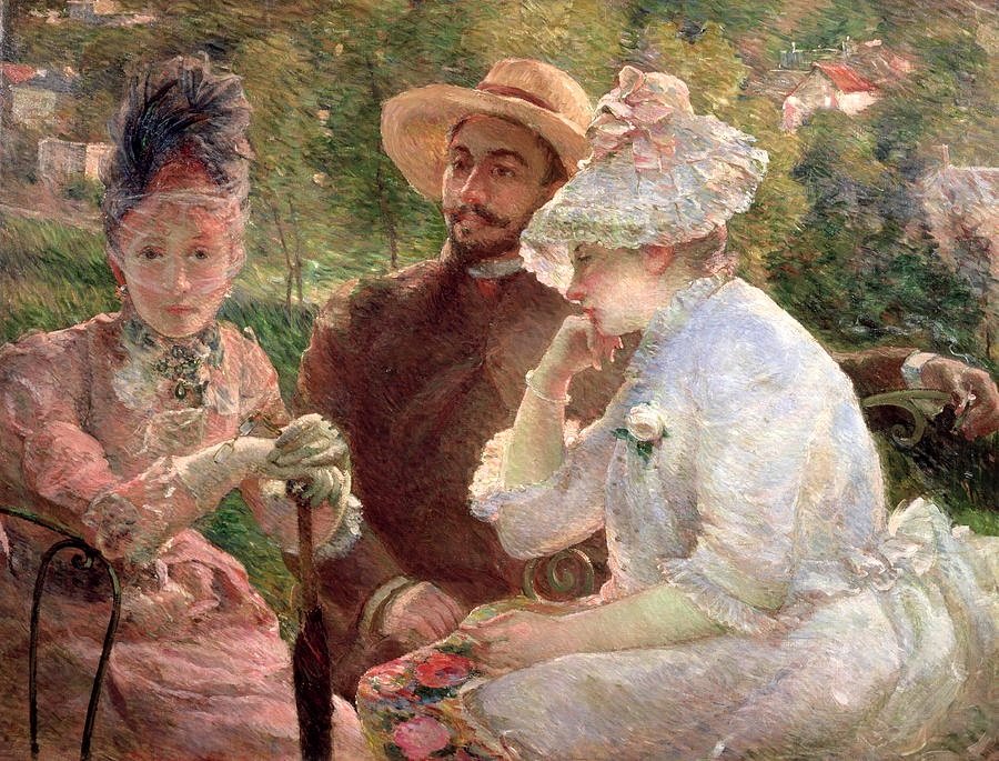Obra "La terraza de Sèvres" de Marie Bracquemond